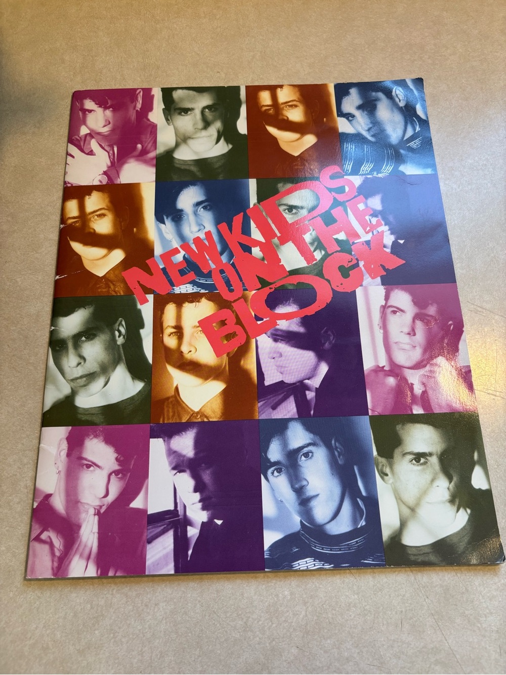 NEW KIDS ON THE BLOCK 1990 Concert Program Hangin' Tough No More Games W/ Ticket